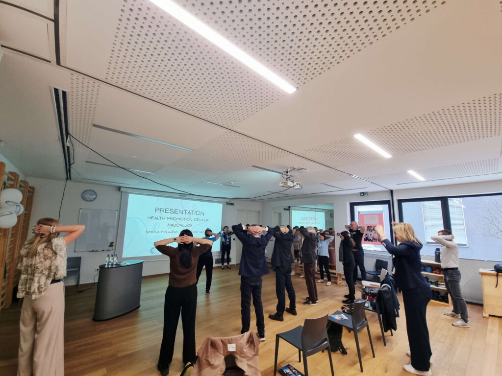 razgibavanje udeležencev